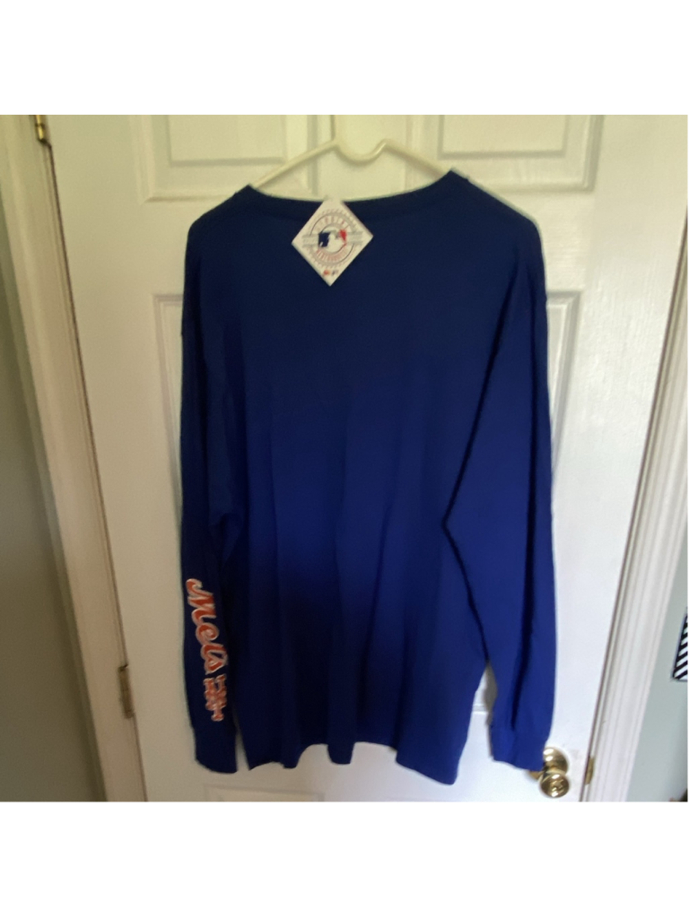 Majestic New York Mets MLB Officially Licensed Long Sleeve Shirt 2XL Blue - Picture 3 of 6